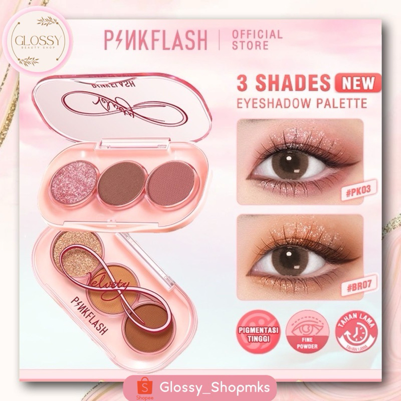 Jual PINKFLASH PF E23 3 PAN Eyeshadow Palette Shopee Indonesia