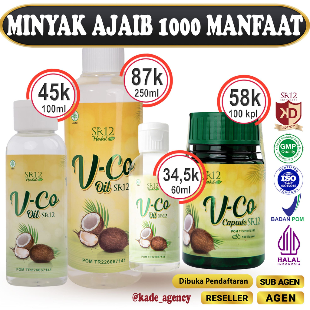 Jual Vco Virgin Coconut Oil Sr Minyak Kelapa Murni Untuk Imun Tubuh