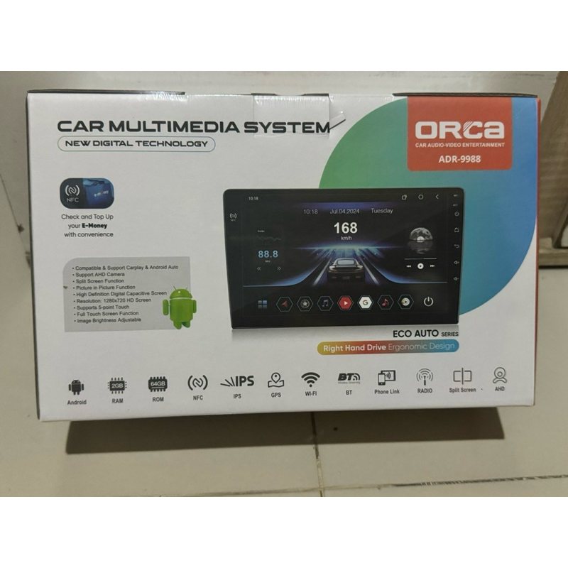 Jual Head Unit NEW ORCA ADR 9988 ECO Series 9inch Dan 10inch NFC