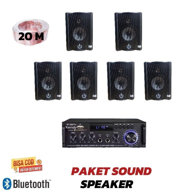 Jual Paket Sound Speaker Crimson Titik With Amplifier Bluetooth