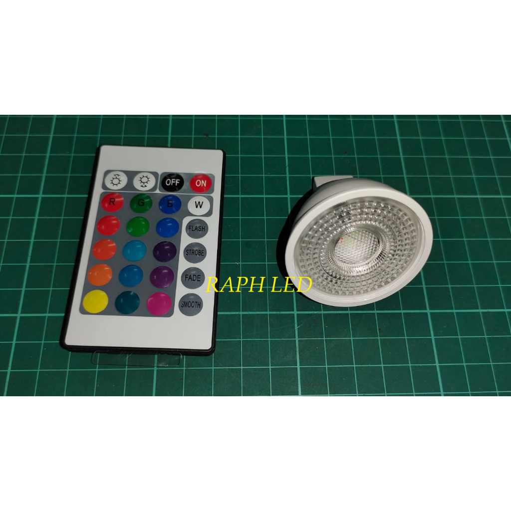 Jual Lampu Led Mr W Rgb V Ac Led Halogen Multicolor Tusuk