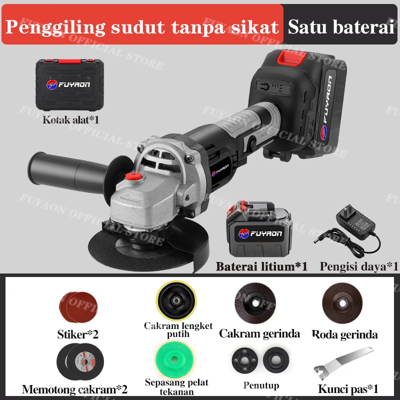 Jual Fuyaon Brushless Mesin Gerinda V Penggiling Sudut Baterai