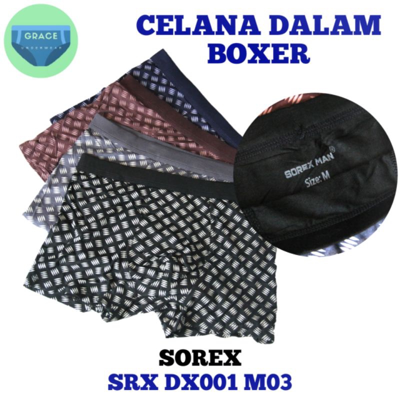 Jual Celana Dalam Boxer Sorex Srx Dx M Isi Pcs Shopee Indonesia