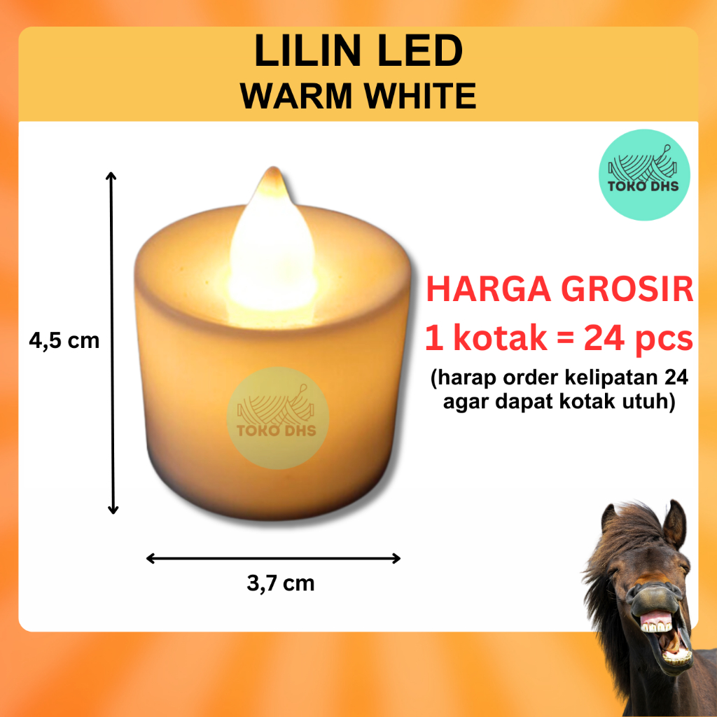 Jual Lilin Led Lilin Elektrik Baterai Warm White Shopee Indonesia