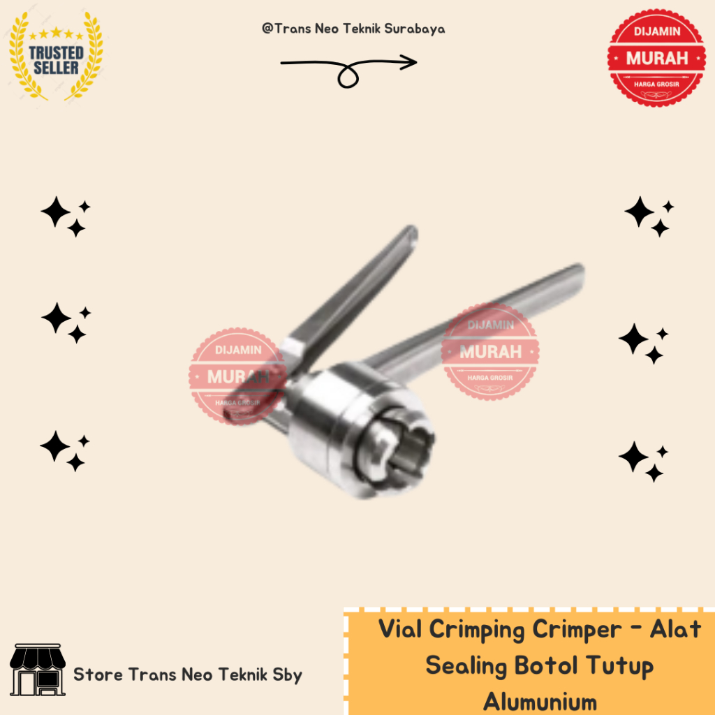 Jual Vial Crimping Crimper Alat Sealing Botol Tutup Alumunium