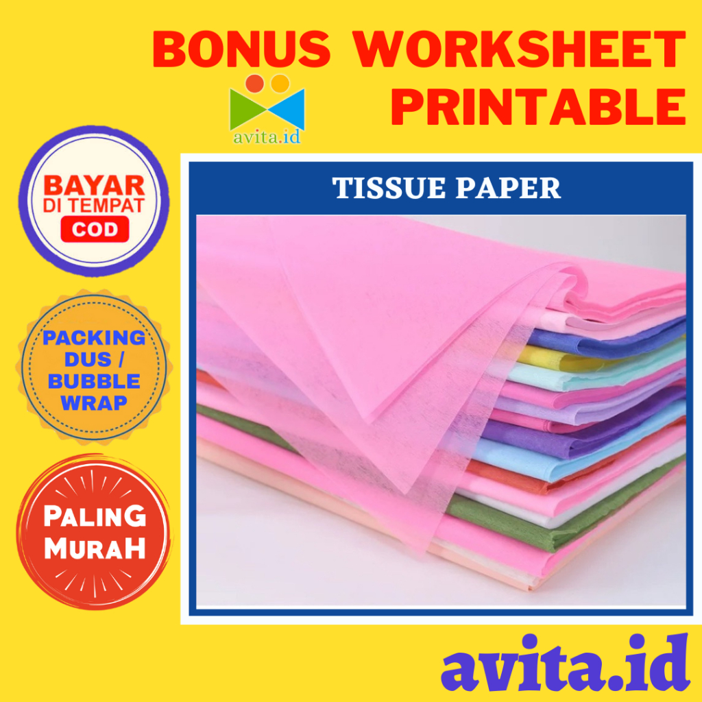 Jual Avita Id 1 Lembar Tissue Paper Flower Wrapping Premium Tissue