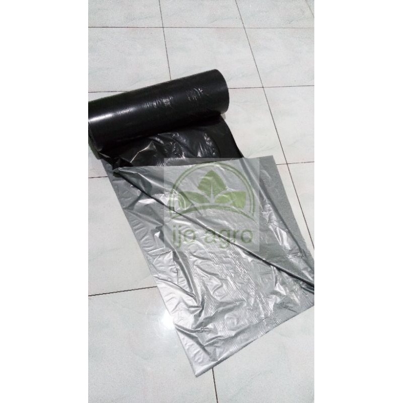 Jual Mulsa Plastik Hitam Perak Lebar 120cm Panjang 25 Meter Kuat