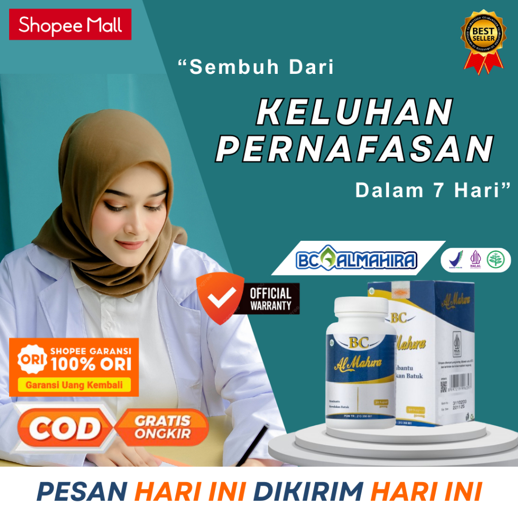 Jual Bc Almahira Obat Herbal Mengatasi Keluhan Pernapasan Batuk Sakit