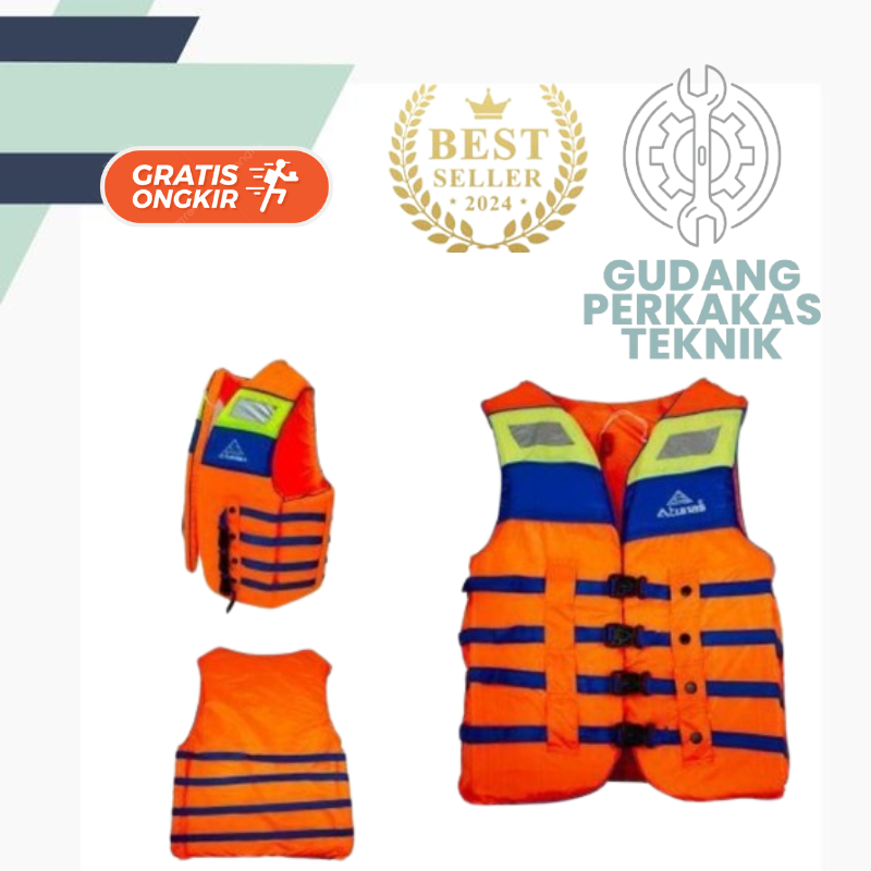 Jual Terbaru Baju Rompi Pelampung Atunas Life Vest Safety Jacket