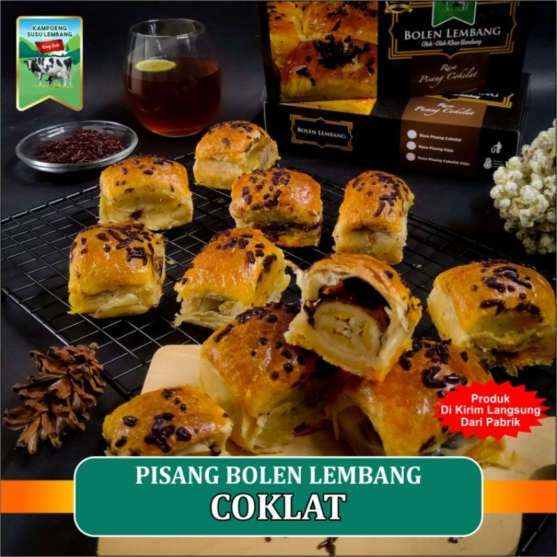 Jual Pisang Bolen Lembang Rasa Coklat 1 Box Isi 10 Pcs Shopee Indonesia