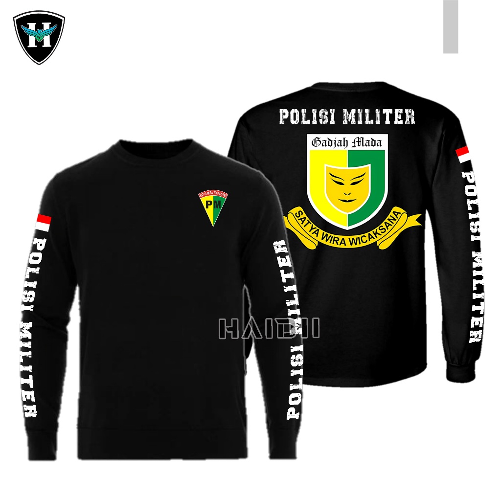 Jual Kaos Polisi Militer Pm Tni Ad Tangan Pendek Tangan Panjang