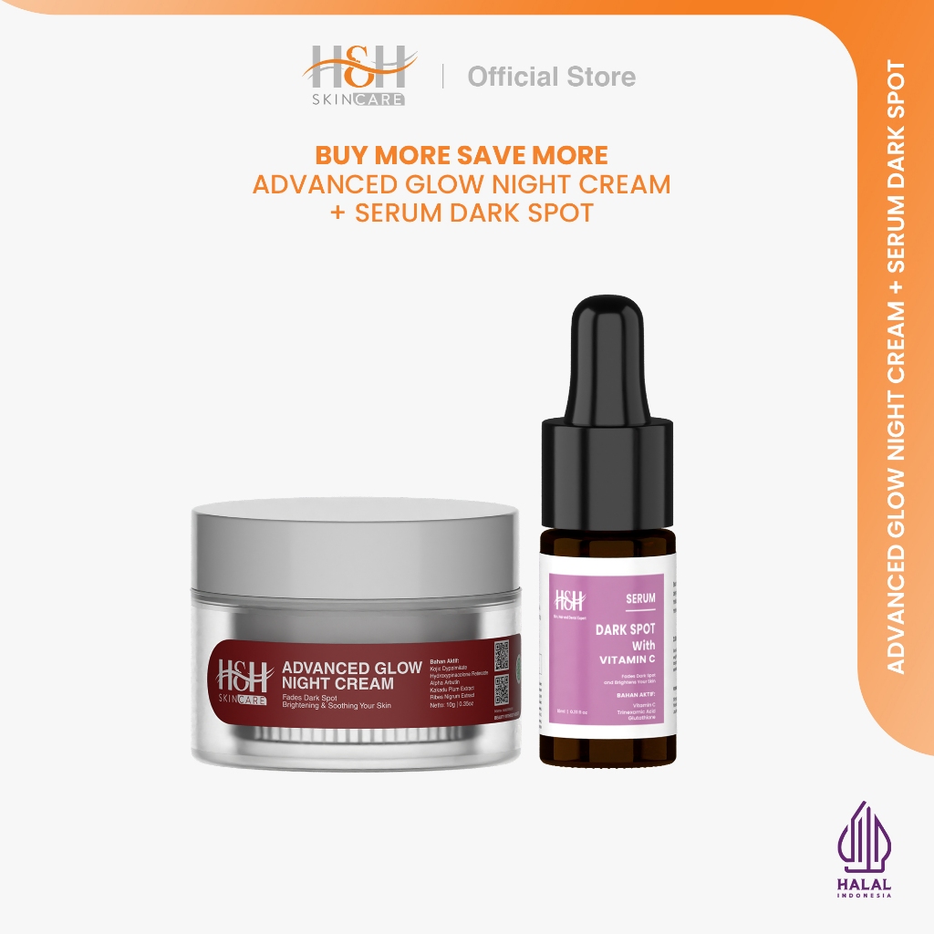 Jual Hnh Bundling Pcs Advanced Glow Night Cream Krim Malam Flek