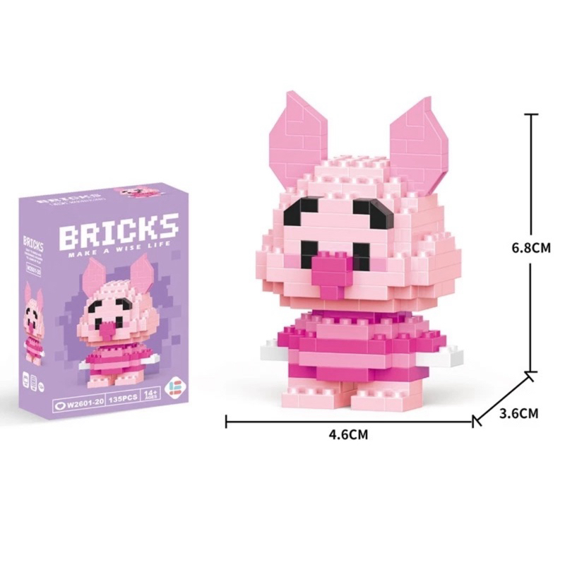 Jual Mainan Balok Brick Nano Block Model Kartun Building Blocks Kuromi