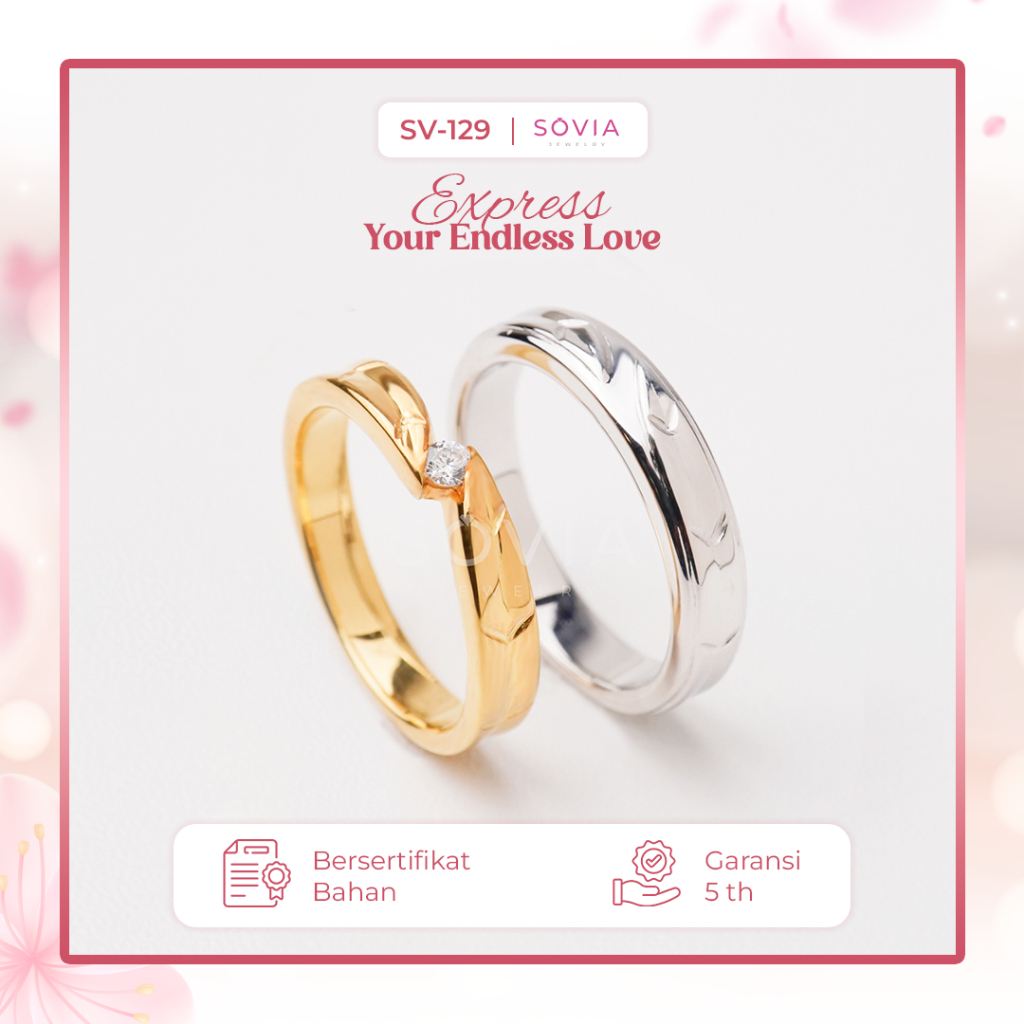 Jual Sovia Jewelry Cincin Nikah Kawin Tunangan Lamaran Bahan Perak