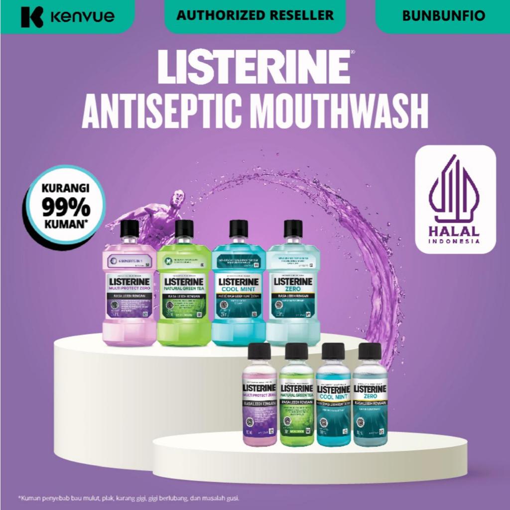 Jual Listerine Ml Cool Mint Antiseptic Mouthwash Obat Kumur Ml