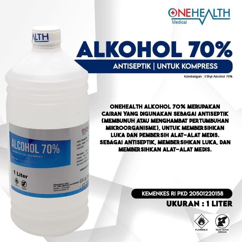 Jual Onehealth Alkohol Alcohol Onehealth Antiseptik Disinfektan