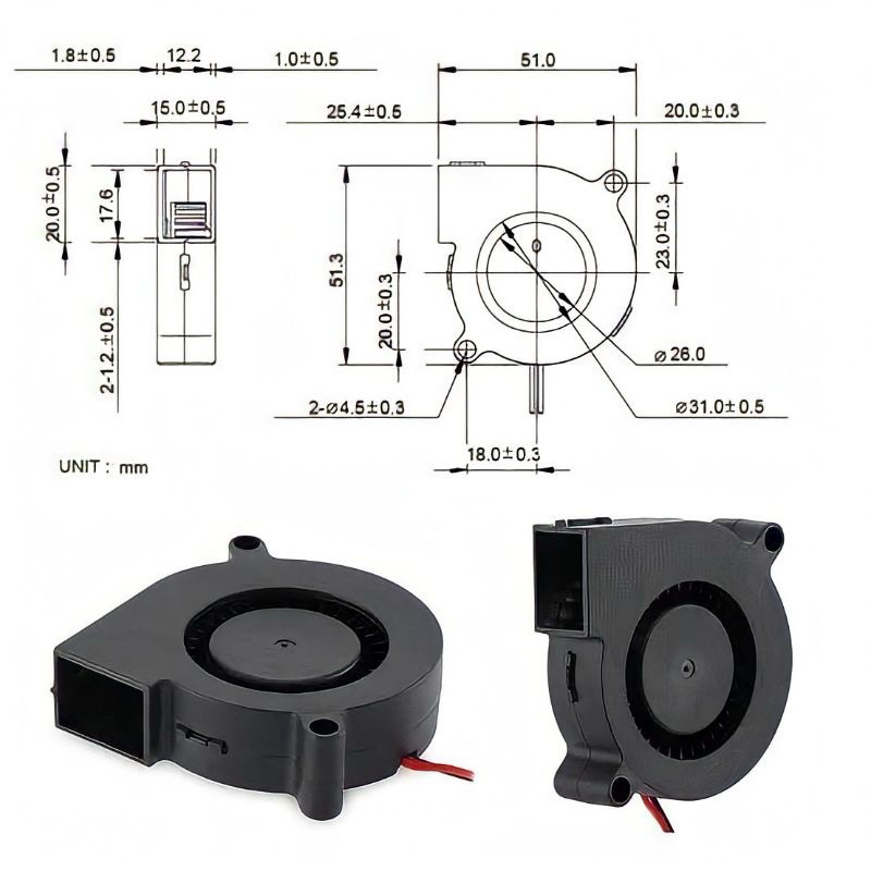 Jual Blower Turbo Mini Exhaust Keong Headlamp Biled Cooling V X Cm