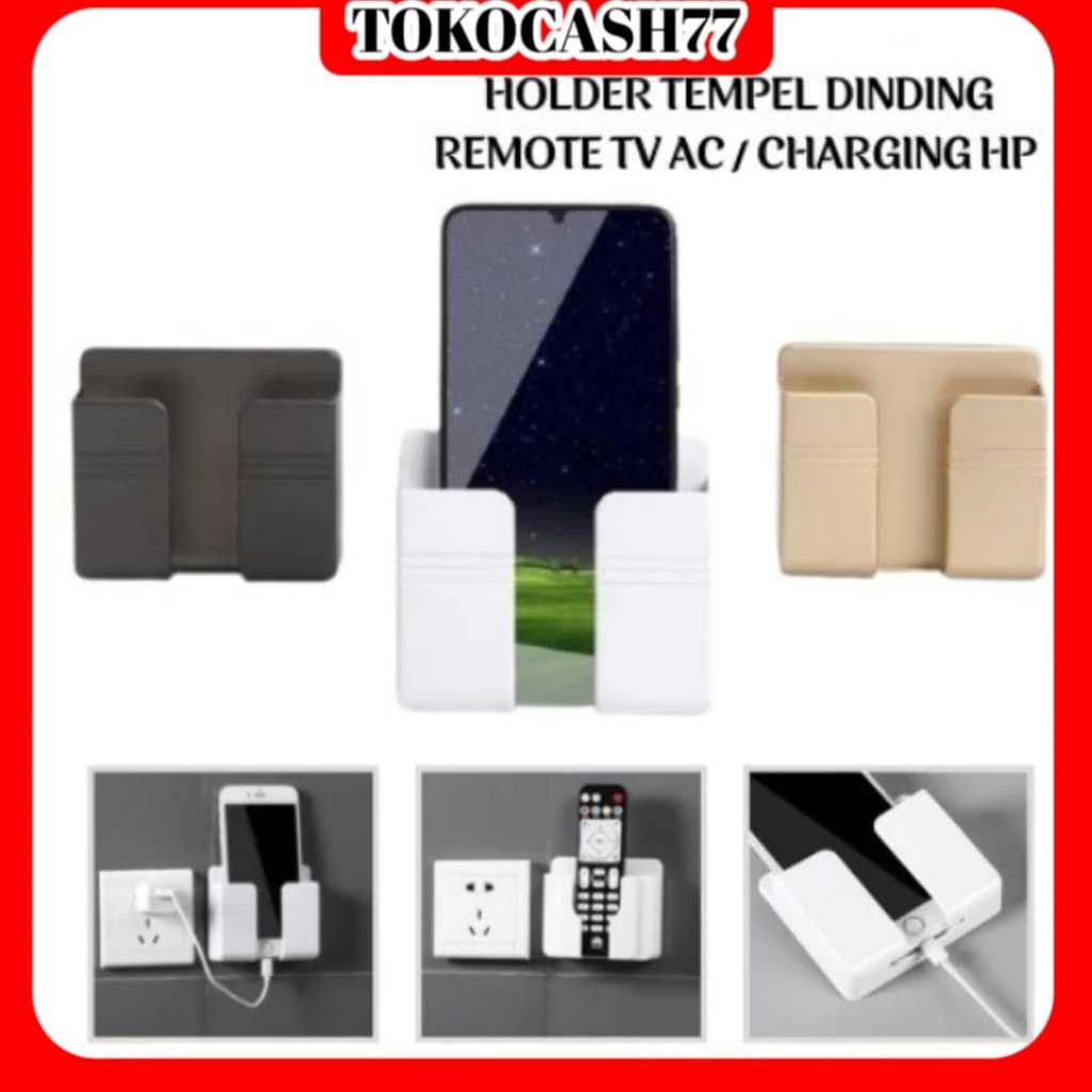 Jual Tempat Charger Hp Tempel Dinding Rak Holder Tempel Dinding