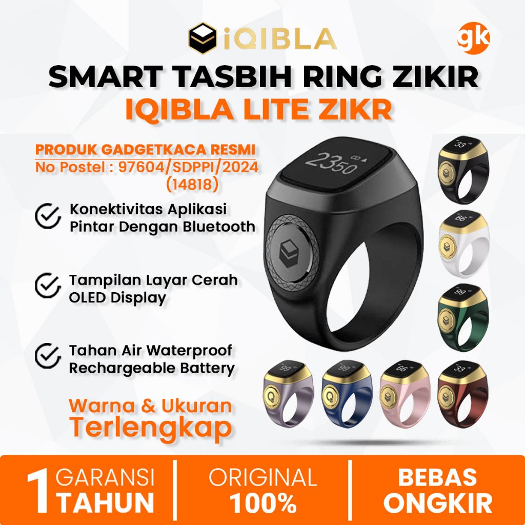 Jual IQIBLA Smart Tasbih Digital Ring Zikr1 Lite Tasbeeh Counter Zikir