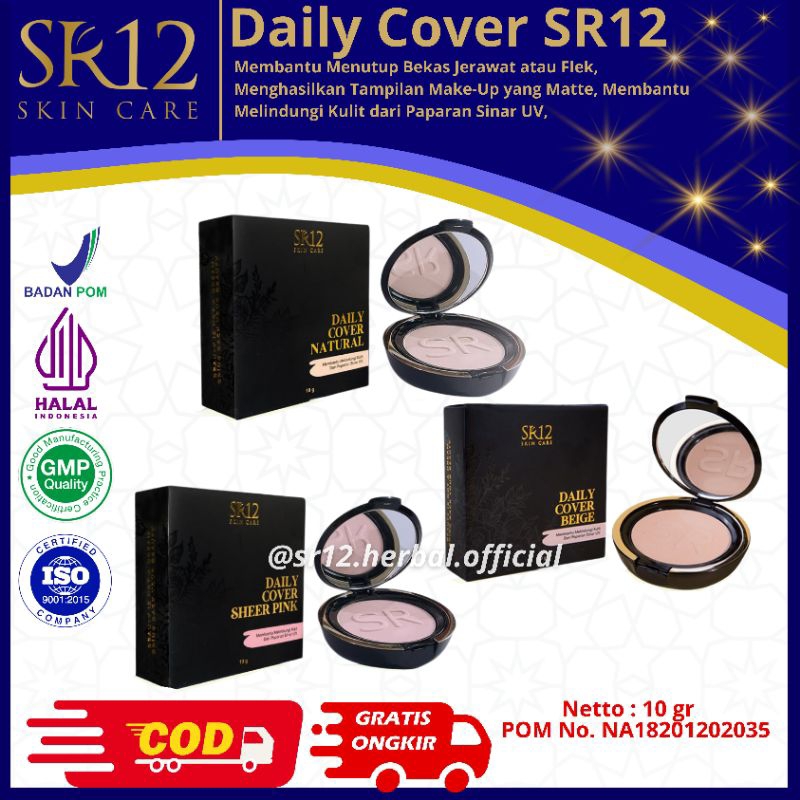 Jual Sr Daily Cover Bedak Padat Compact Powder Sr Bpom Aman