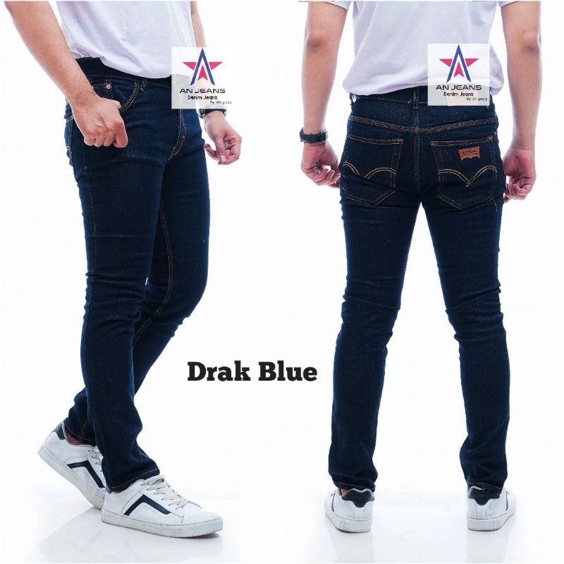 Jual Celana Jeans Pria Slim Fit Cowok Pensil Denim Panjang Skiny