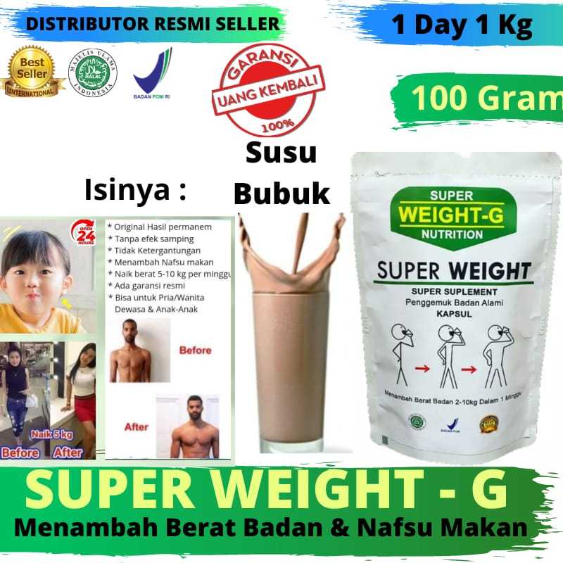 Jual Susu SUPER WEIGHT GAIN OBAT GEMUK PENGGEMUK BADAN TERBUKTI