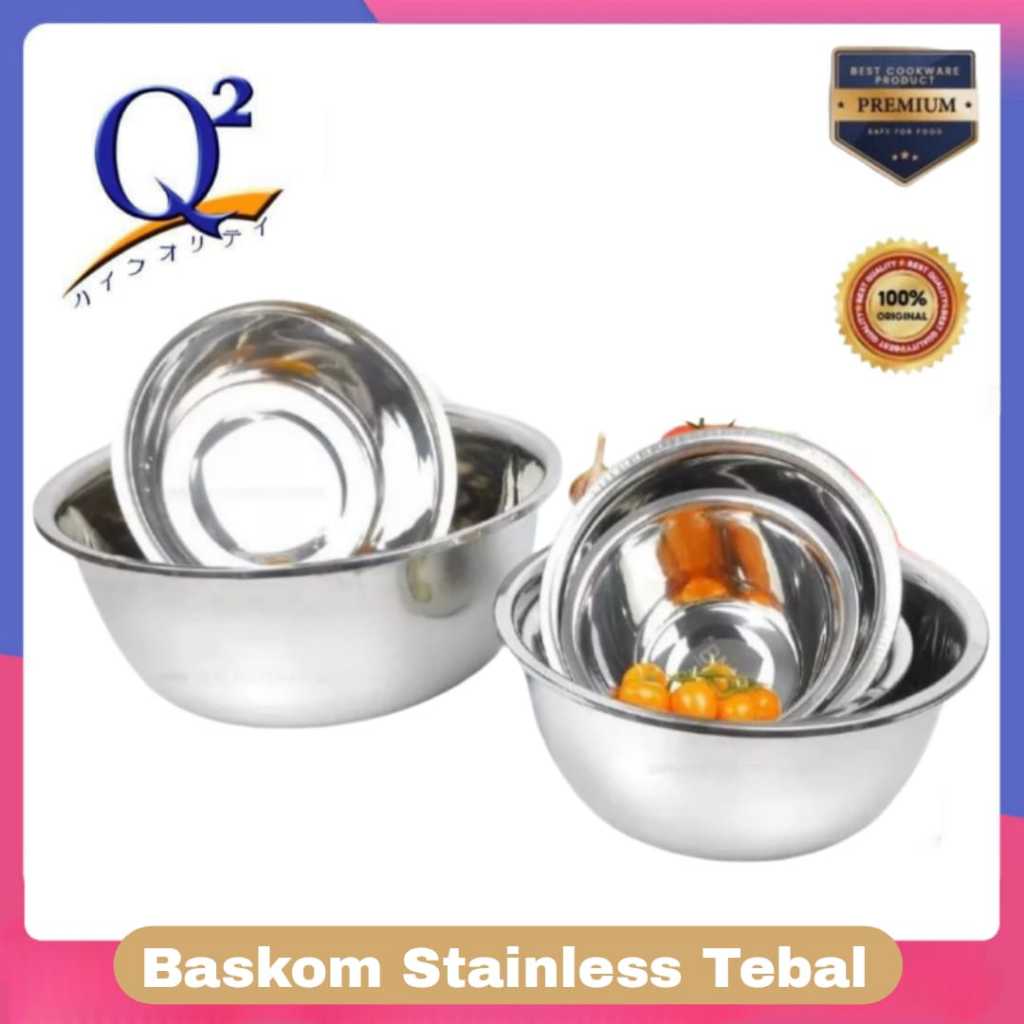 Jual Baskom Jumbo Stainless Steel Basin Tebal Wadah Adonan Multifungsi