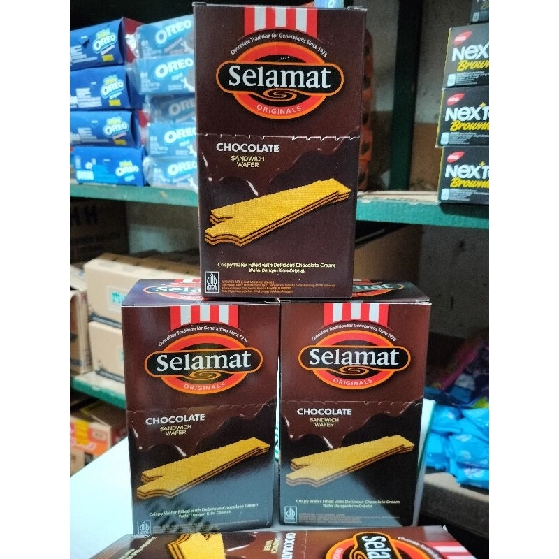 Jual Selamat Chocolate Sandwich Wafer Isi Pcs Shopee Indonesia