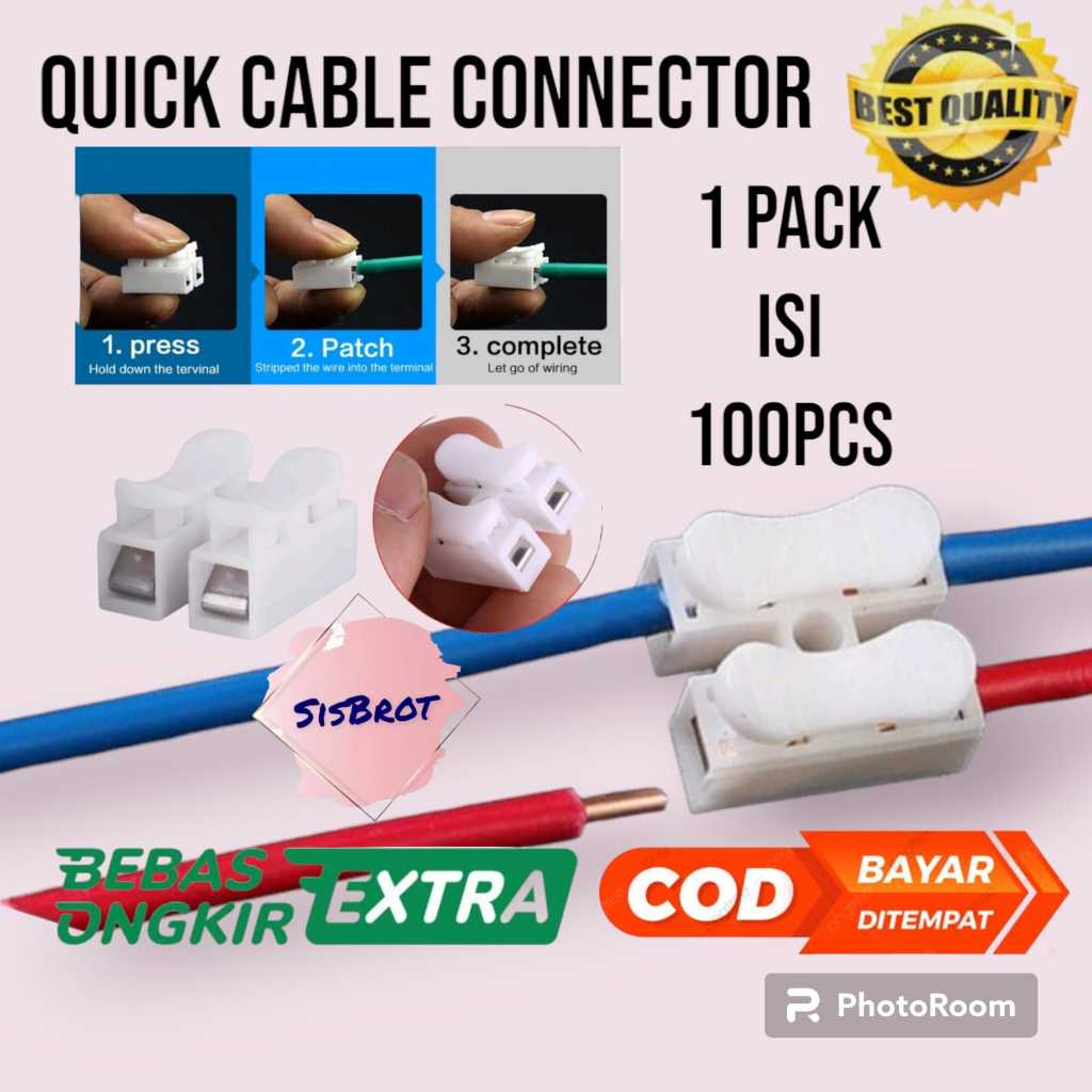 Jual Quick Connect Terminal Connector Sambungan Kabel Listrik Pin