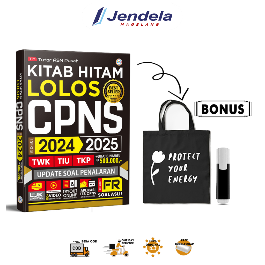 Jual Buku Kitab Hitam Lolos CPNS Update Materi Permen RB Terbaru 2024