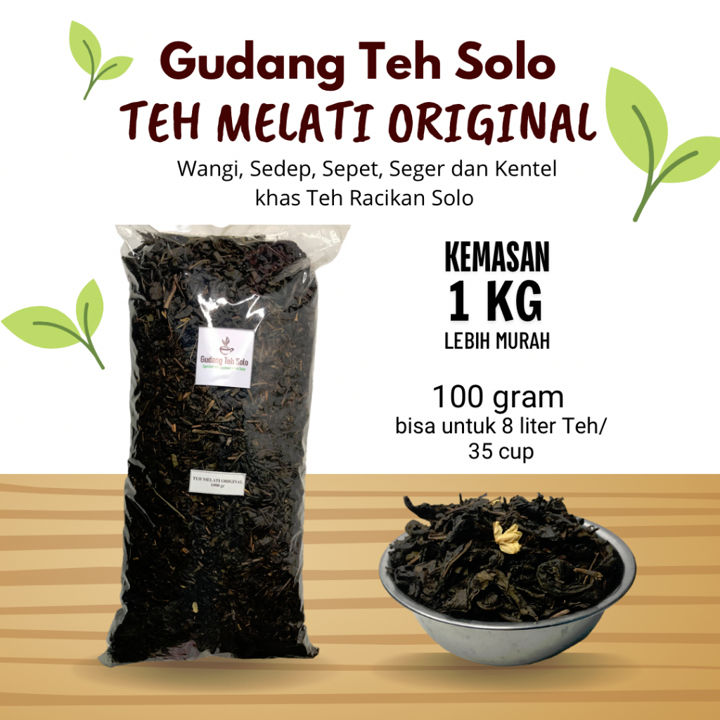 Jual Teh Melati Original Teh Racikan Khas Solo Wangi Sepet Sedep