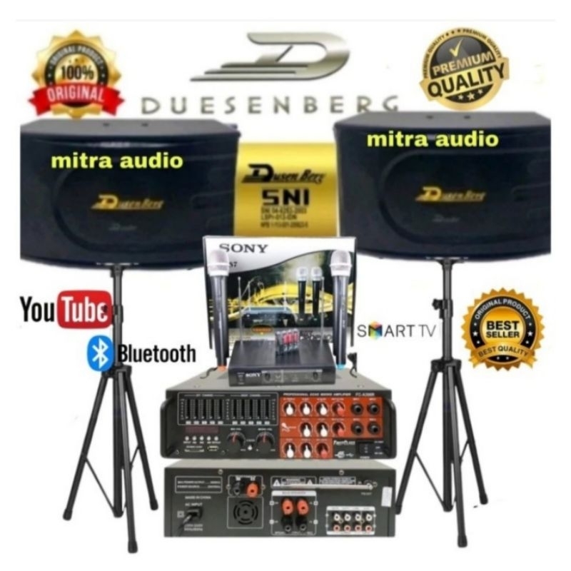 Jual Paket Speaker Karaoke Dusenberg Inch Ampli Mixer Bluetooth