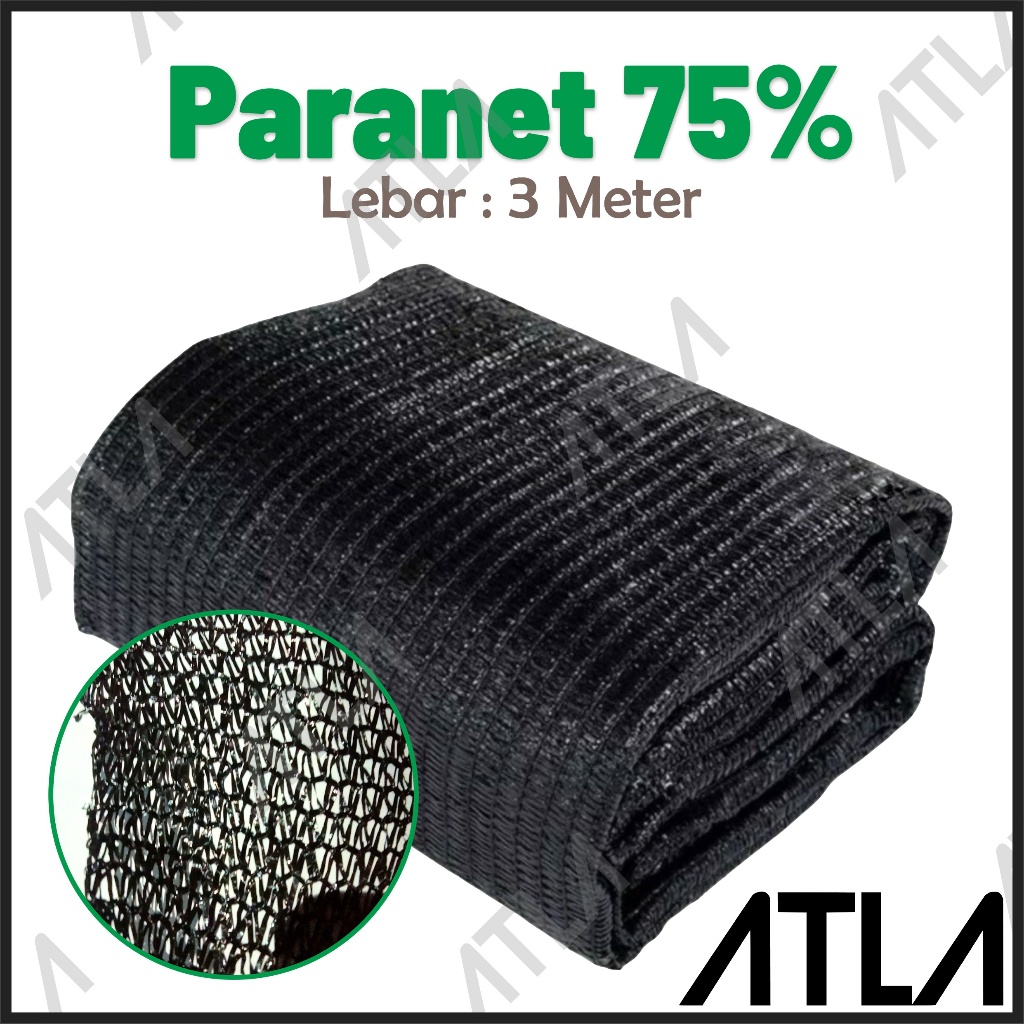 Jual Jaring Paranet Lebar 3 Meter 75 Shading Net Green House Penahan