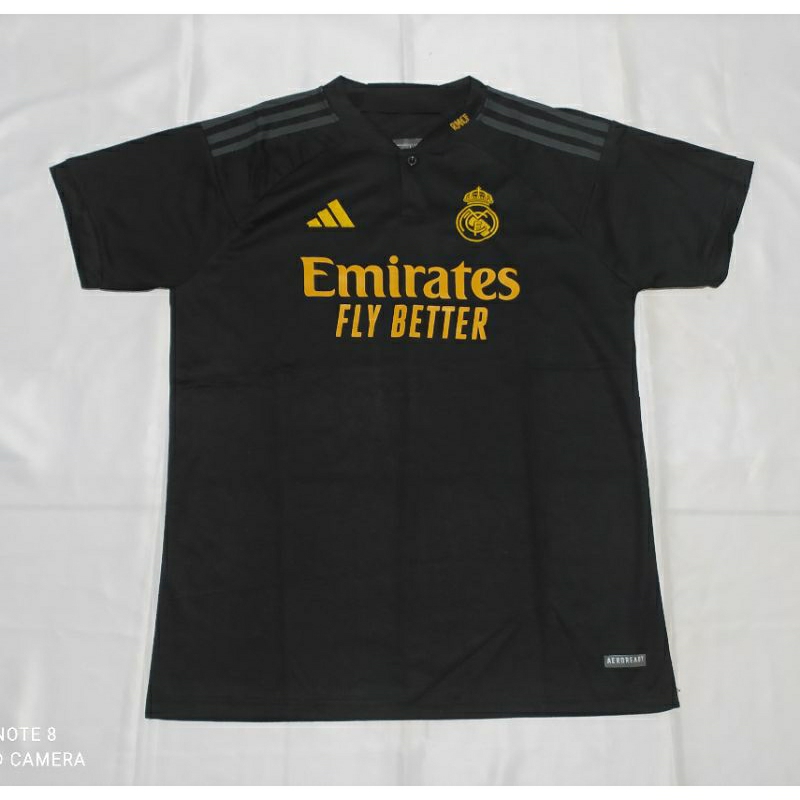 Jual JERSEY REAL MADRID 3RD HITAM TERBARU MUSIM 2023 2024 GRADE ORI