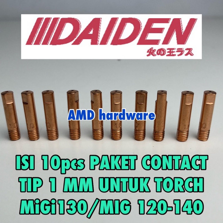 Jual Terupdate PAKET 1pcs Contact Tip 81 Mm Mig 12 14 Torch MB 15 AK