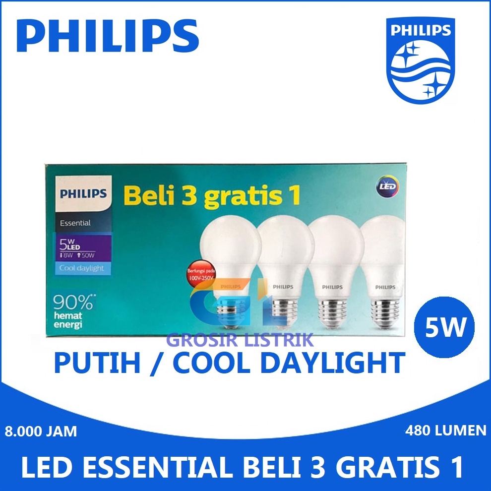 Jual Lampu Philips LED Multipack MyCare 4W 6W 8W 1W 12W Ess 5W 7W 9W