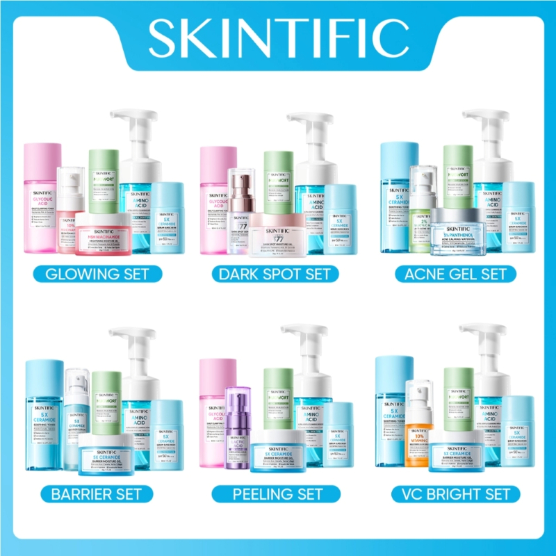 Jual Skintific Paket Pcs Set Moisturizer Sunscreen Serum Toner