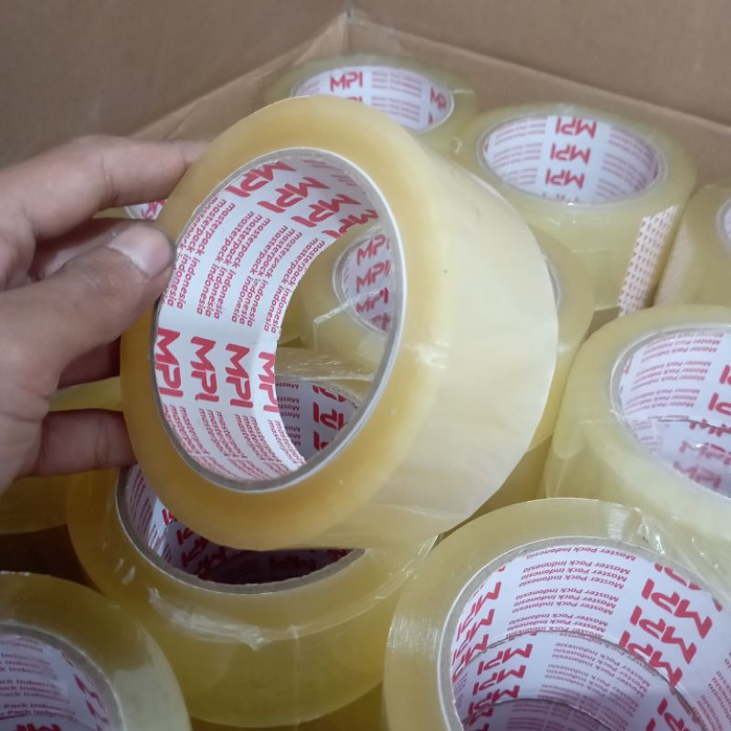 Jual Lakban Bening Coklat OPP Tape Packing MPI 45 X 100 Yard Tebal