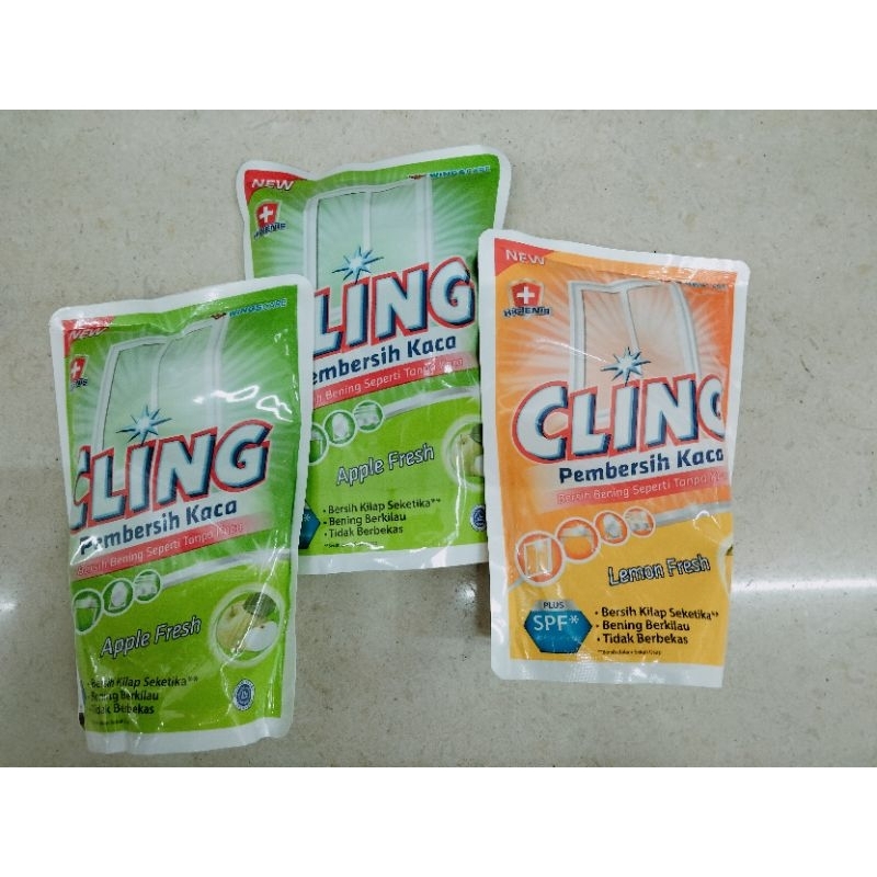 Jual CLING Cairan Pembersih Kaca 425ml Random Shopee Indonesia