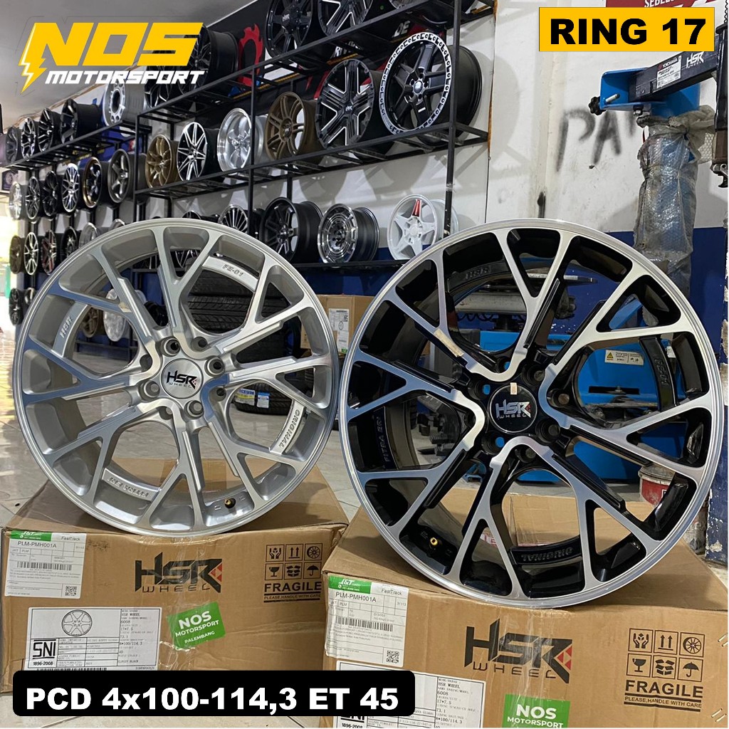 Jual Velg Racing Hsr Fe01 Ring 17 Model Rally Pcd 4x100 4x114 3 Lebar