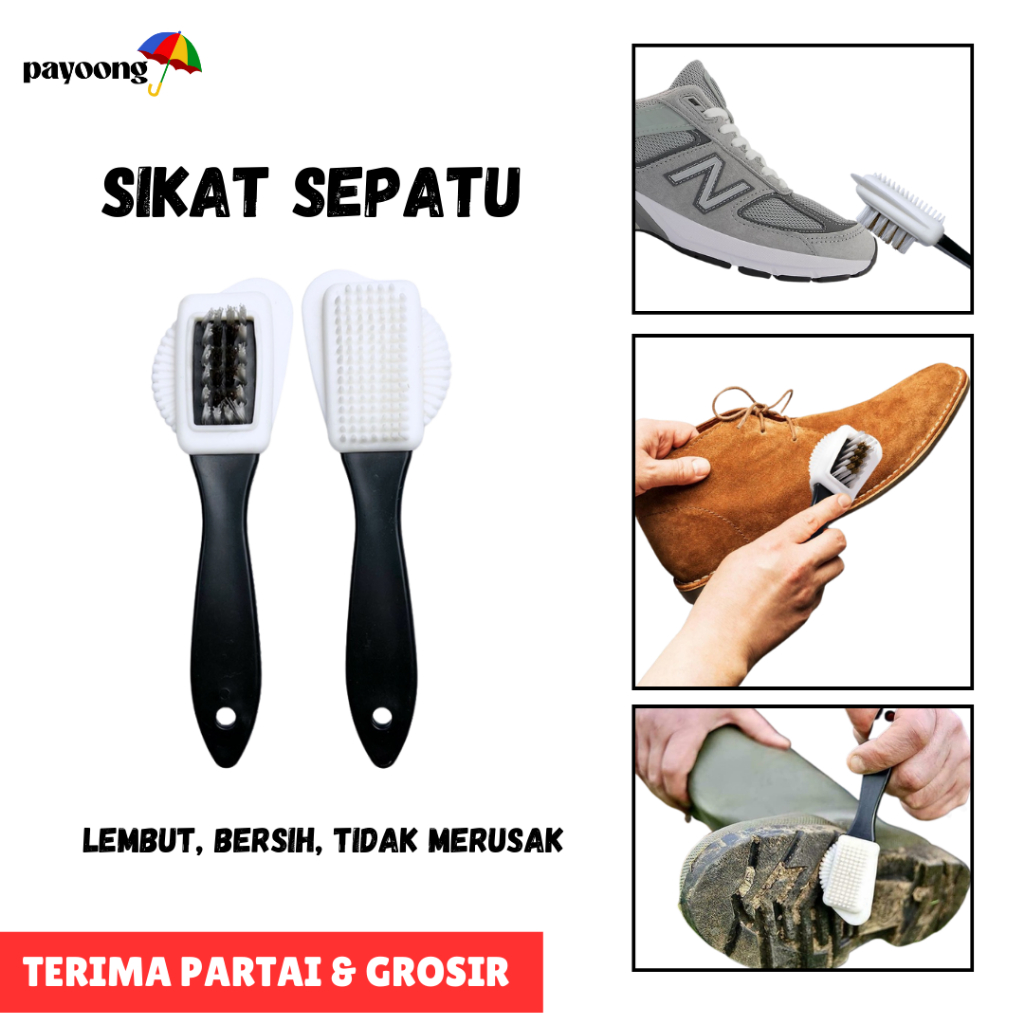 Jual Sikat Sepatu Kulit Multifungsi Suede Nubuck Kering Basah Cuci