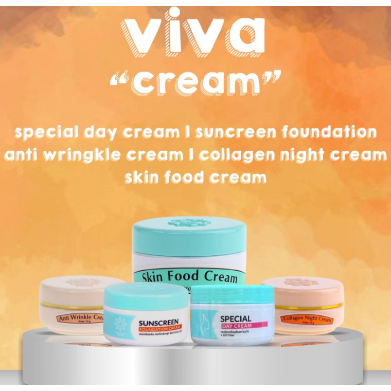 Jual VIVA SUNSCREEN FOUNDATION SPECIAL DAY CREAM COLLAGEN NIGHT