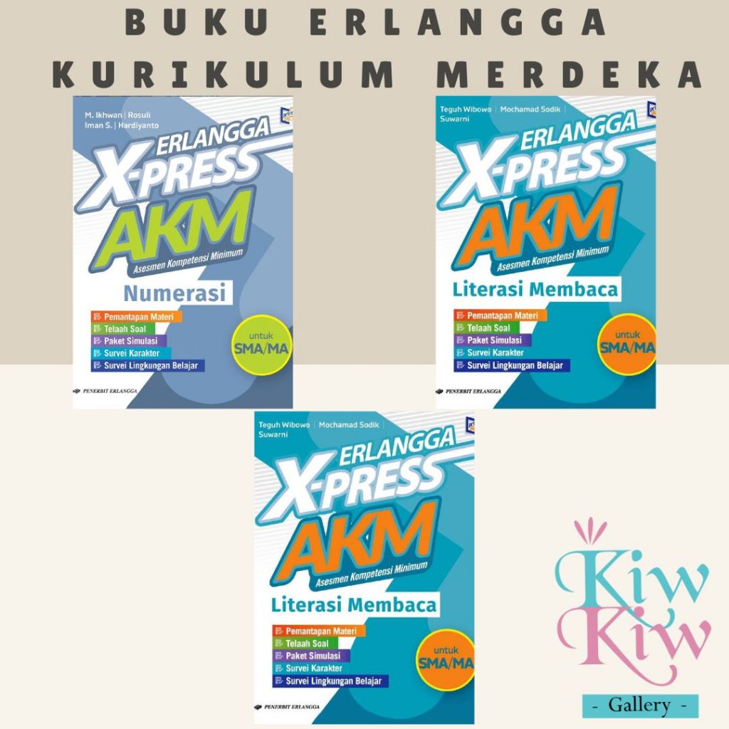 Jual Buku Erlangga X Press Akm Numerasi Dan Literasi Membaca Sma Ma