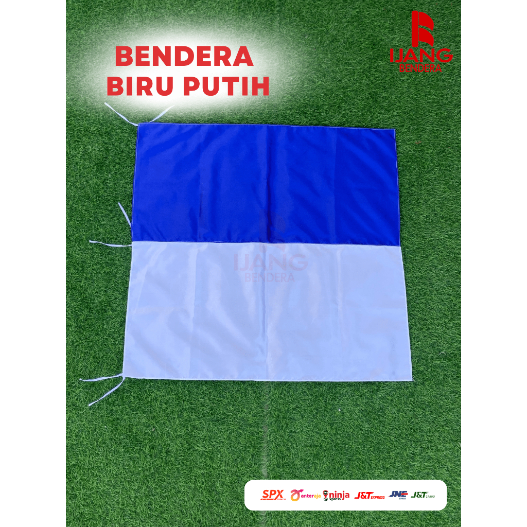 Jual Bendera Biru Putih PERSIB BANDUNG Bendera STADION Bendera Pawai