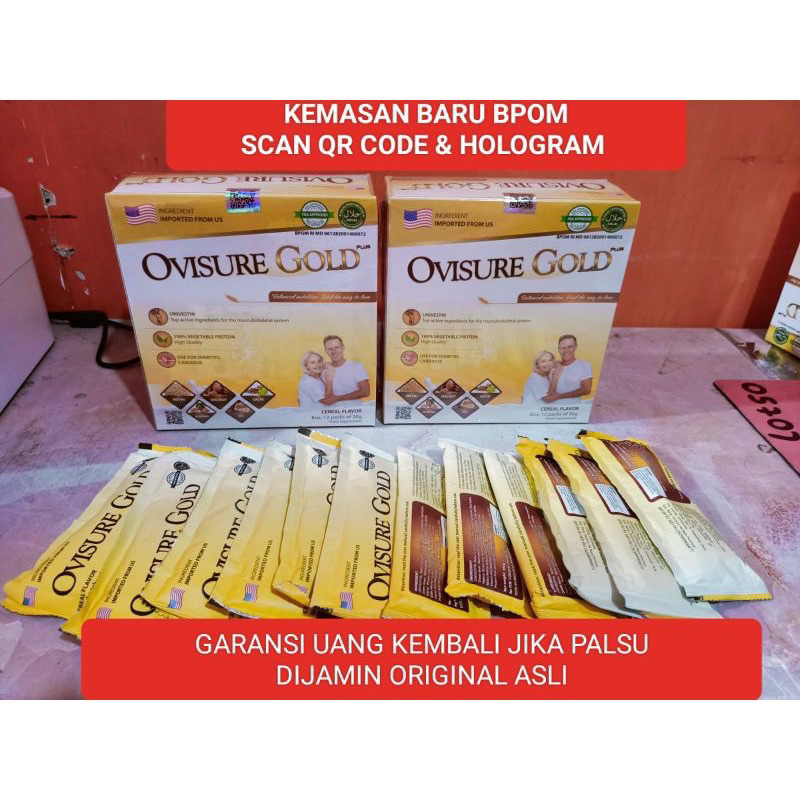 Jual Ovisure Gold Milk Susu Vitamin Tulang Dan Sendi Nyeri Otot Keram