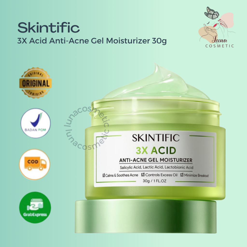 Jual New Launch Skintific X Acid Anti Acne Gel Moisturizer G