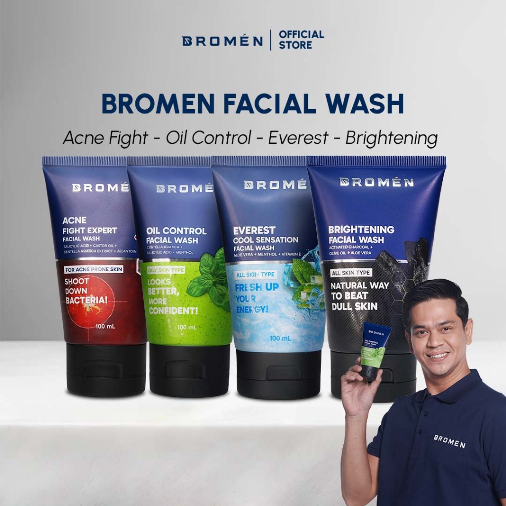 Jual Bromen Bundling Pcs Everest Cool Sensation Facial Wash Ml