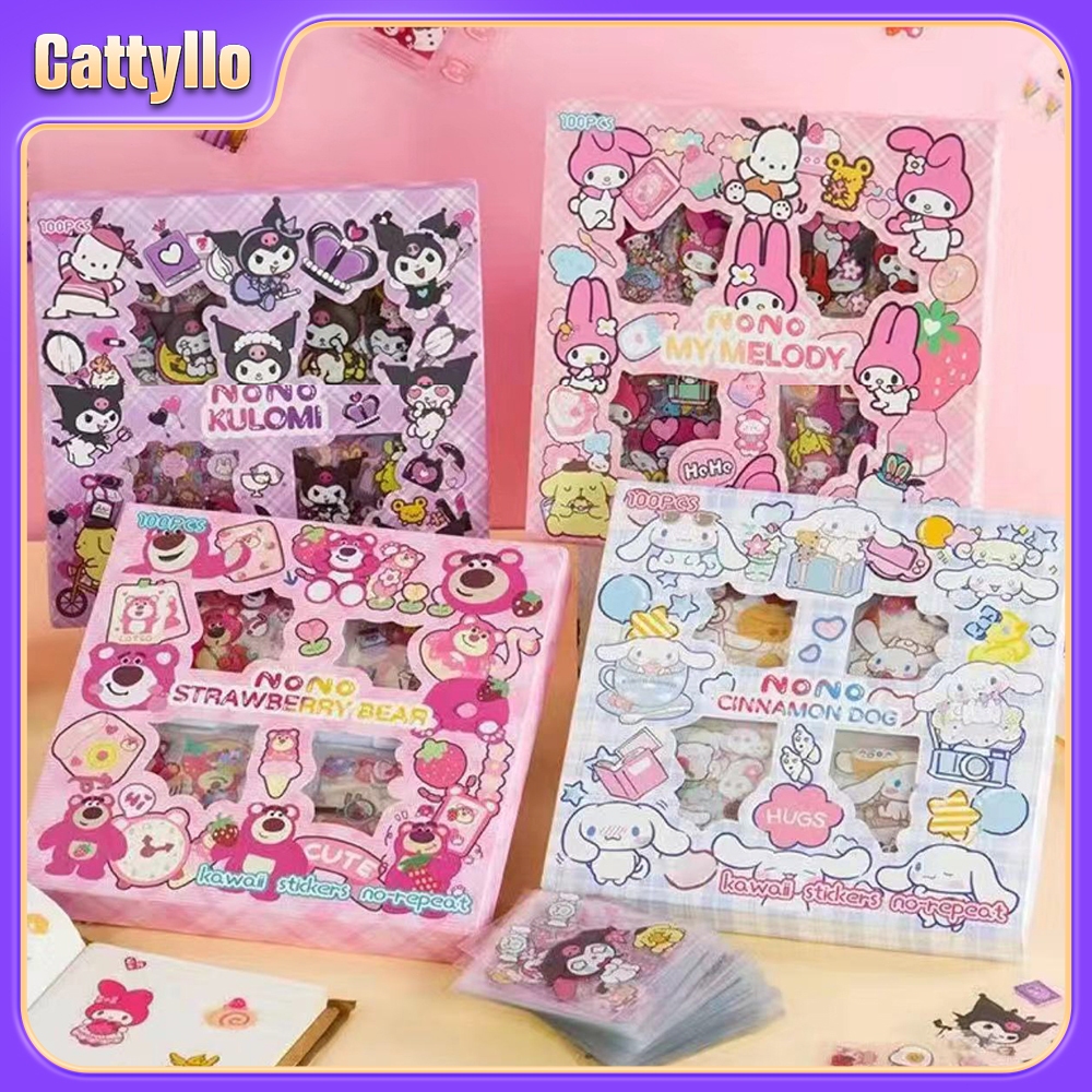 Jual Sanrio Sticker Big Box Isi Lembar Aesthetic Waterproof Sticker