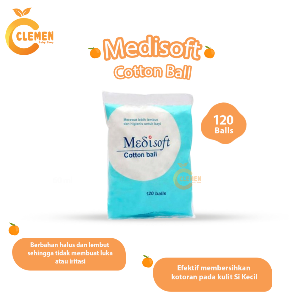 Jual Medisoft Cotton Ball Kapas Bulat Isi Shopee Indonesia