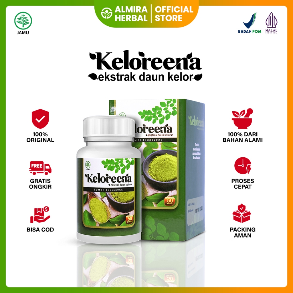 Jual Keloreena Original Ekstrak Daun Kelor Sudah Bpom Dan Halal